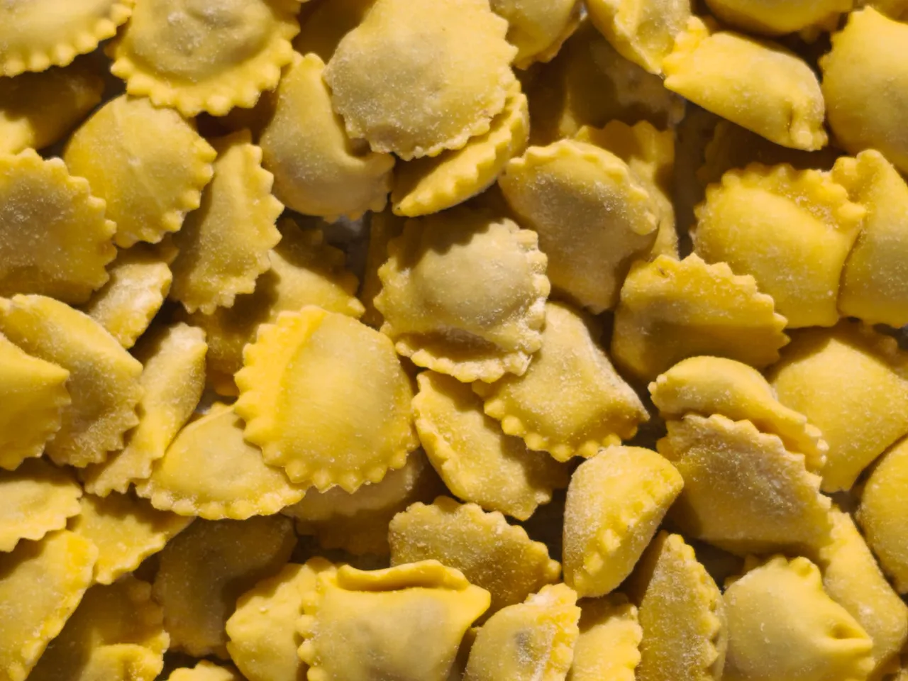 Dettaglio della pasta fresca ripiena